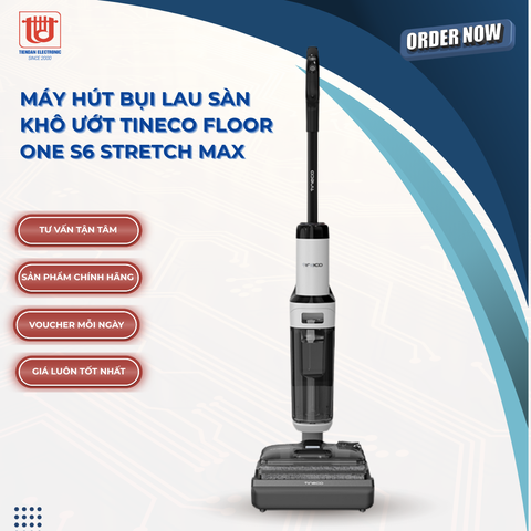 Tineco Máy Hút Bụi Lau Sàn Khô Ướt Floor One S6 Stretch Max