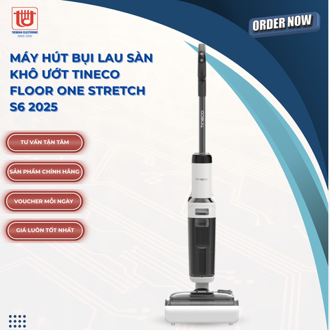 Tineco Máy Hút Bụi Lau Sàn Khô Ướt Floor One Stretch S6 2025
