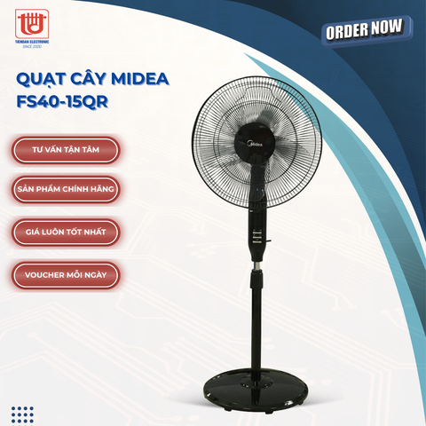 Midea Quạt Cây 5 Cánh FS40-15QR - Công suất 55W