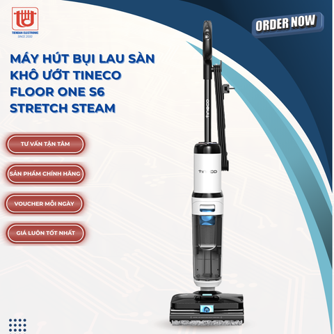 Tineco Máy Hút Bụi Lau Sàn Khô Ướt Floor One S6 Stretch Steam