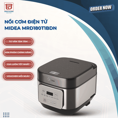 Midea Nồi Cơm Điện Tử MRD180T1BDN - Dung tích 1.8L