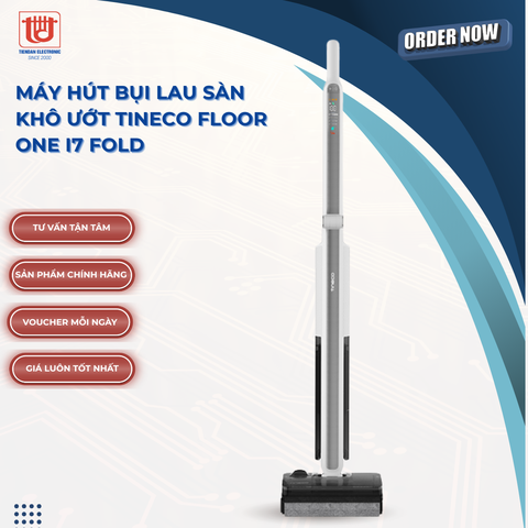 Tineco Máy Hút Bụi Lau Sàn Khô Ướt Floor One I7 Fold