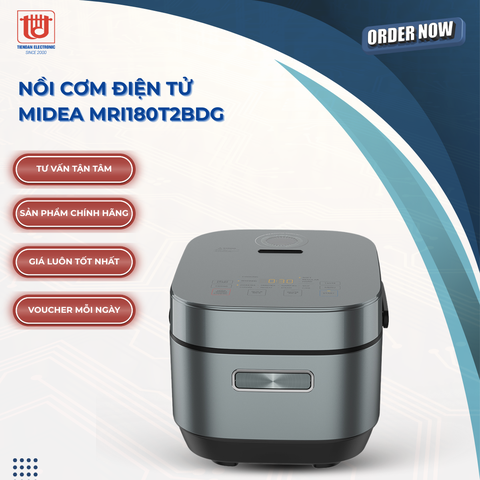 Midea Nồi Cơm Điện Tử Cao Cấp MRI180T2BDG - Dung tích 1.8L
