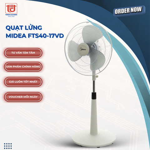 Midea Quạt Lửng 3 Cánh FTS40-17VD - Công suất 36W