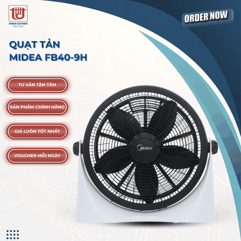Midea Quạt Hộp 5 Cánh FB40-9H - Công suất 55W