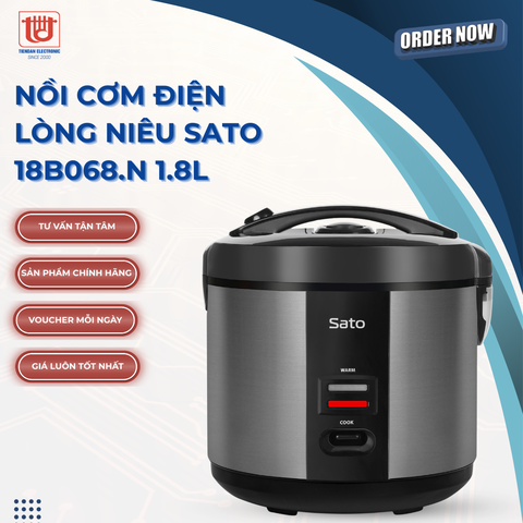 Sato Nồi Cơm Điện Lòng Niêu 18B068.N - Dung tích 1.8L