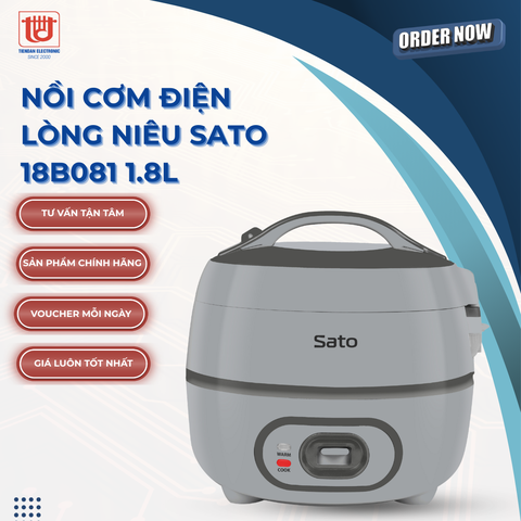 Sato Nồi Cơm Điện Lòng Niêu 18B081.N - Dung tích 1.8L