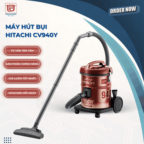 Hitachi Máy Hút Bụi CV940Y - Công suất 1600W