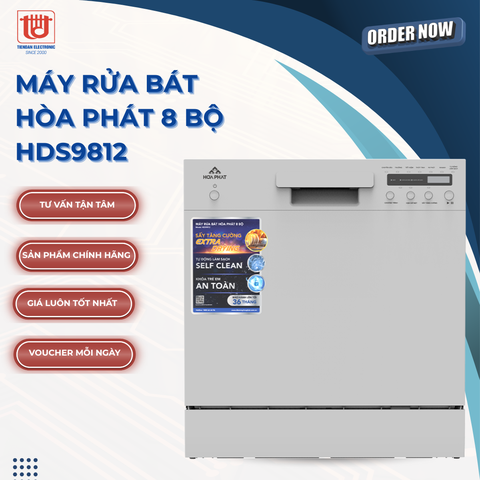Hòa Phát Máy rửa bát 8 bộ HDS9812