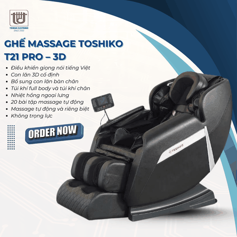 Toshiko Ghế Massage 3D T21 Pro