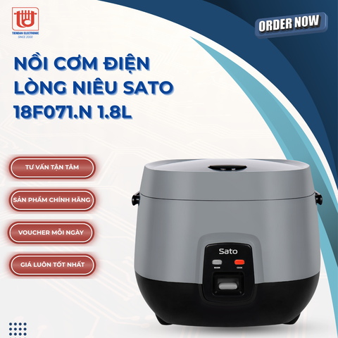 Sato Nồi Cơm Điện Lòng Niêu 18F071.N - Dung tích 1.8L