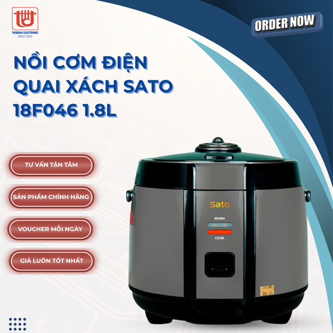 Sato Nồi Cơm Điện Quai Xách 18F046 - Dung tích 1.8L