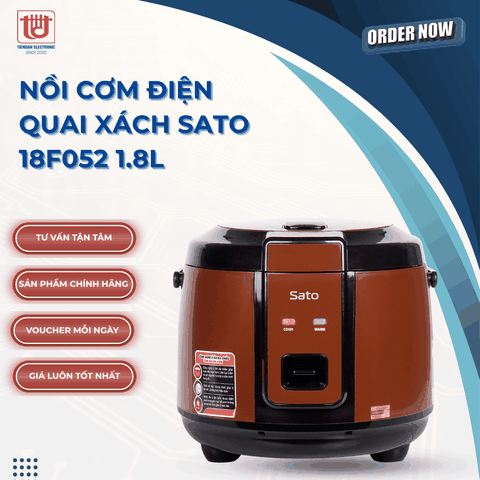 Sato Nồi Cơm Điện Quai Xách 18F052 - Dung tích 1.8L