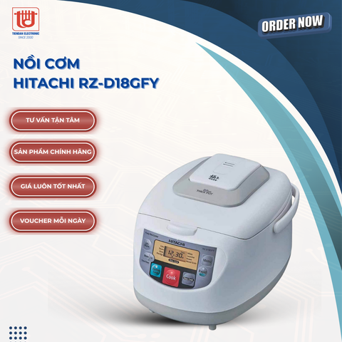 Hitachi Nồi Cơm Điện RZ-D18GFY - Dung tích 1.8L