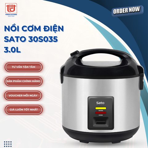 Sato Nồi Cơm Điện 30S035/30S035C - Dung tích 3L