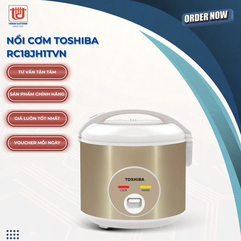 Toshiba Nồi Cơm Điện RC18JH1TVN - Dung tích 1.8L