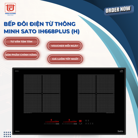 Sato Bếp Điện Từ Đôi IH668Plus (H)