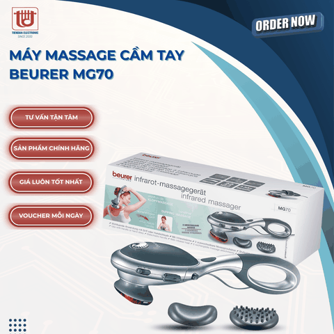 Beurer Máy Massage Cầm Tay Có Đèn Hồng Ngoại MG70