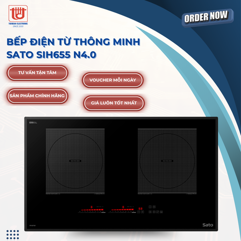 Sato Bếp Điện Từ Đôi SIH655 N4.0