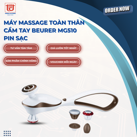 Beurer Máy Massage Toàn Thân Cầm Tay MG510 pin sạc