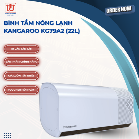 Kangaroo Bình Tắm Nóng Lạnh KG79A2 - Dung tích 22L