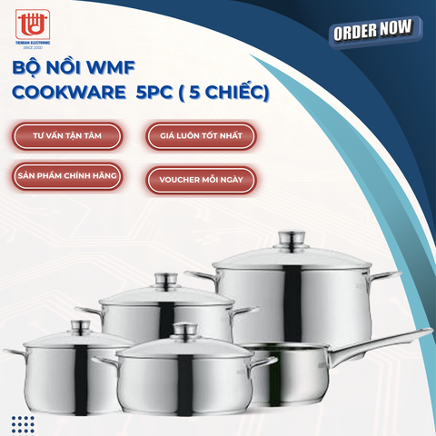 WMF Bộ Nồi WMF 5 Chiếc  Inspiration Cookware Thép Không Gỉ