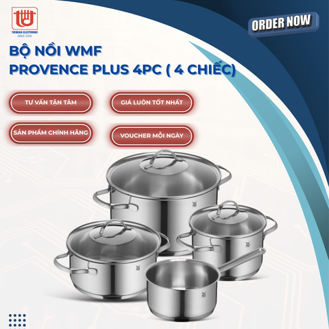 WMF Bộ Nồi 4 Món Provence Plus Thép Không Gỉ Cromargan