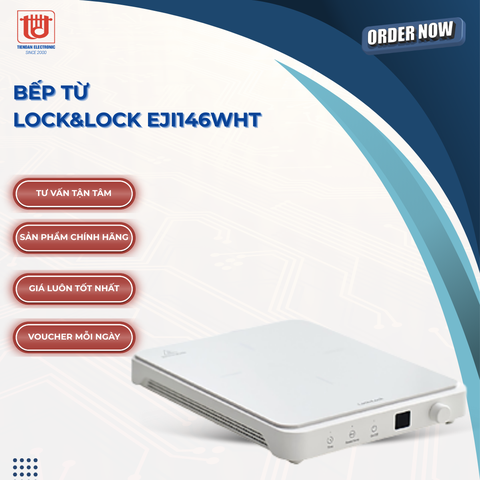 Lock&Lock Bếp Từ Đơn EJI146WHT - Công suất 1850W