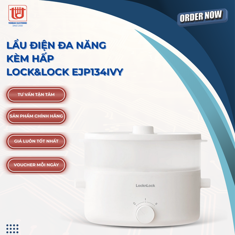 Lock&Lock Nồi Lẩu Điện Đa Năng EJP134IVY - Dung tích 5L
