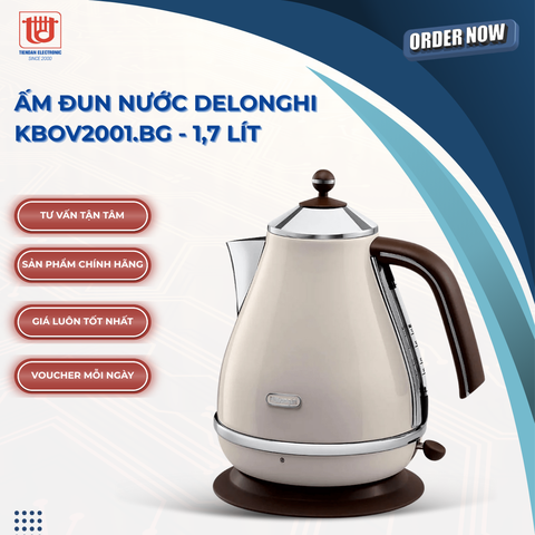 Ấm siêu tốc Delonghi KBOT3001.BG dòng sản phẩm cao cấp