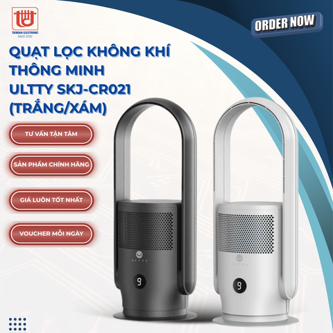 Ultty Quạt Lọc Không Khí Thông Minh SKJ-CR021 (Trắng/Xám)
