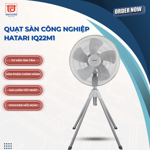 Hatari Quạt Cây/Đứng Công Nghiệp IQ22M1 - Công suất 197W