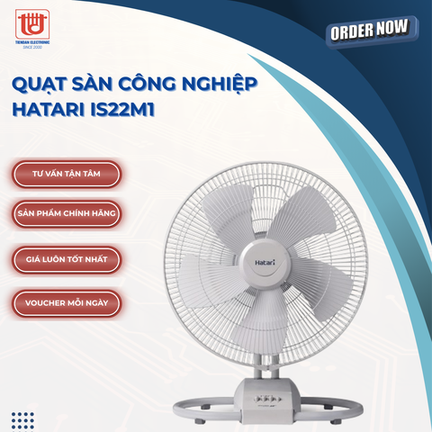 Hatari Quạt Sàn Công Nghiệp IS 22M1 - Công suất 199W