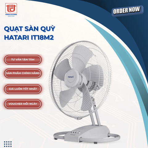 Hatari Quạt Sàn Quỳ Công Nghiệp IT18M2 - Công suất 126W