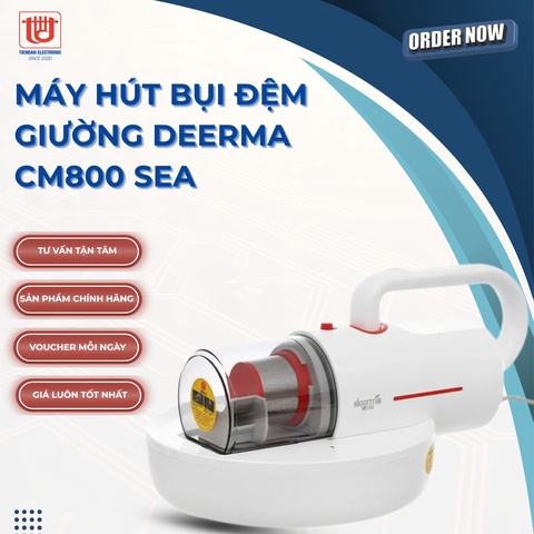 Deerma Máy Hút Bụi Giường Đệm CM1300 Trắng