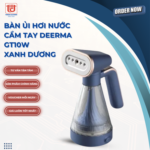 Deerma Bàn Ủi Hơi Nước Cầm Tay GT10W Xanh Dương