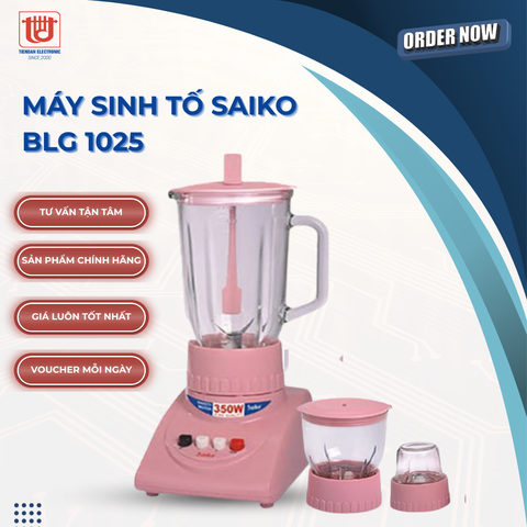 Saiko Máy Xay Sinh Tố 3 Cối BLG 1025 - Công suất 350W