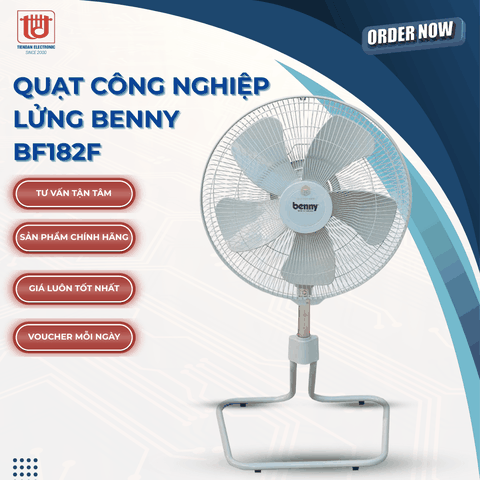 Benny Quạt Công Nghiệp Lửng BF182F - Công suất 120W