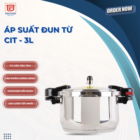Cookin Nồi Áp Suất Bếp Từ CIT - Dung tích 3L/ 4L/ 5L/ 6L