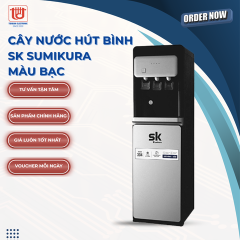 Sumikura Cây nước hút bình SK màu bạc SKW-201C-S