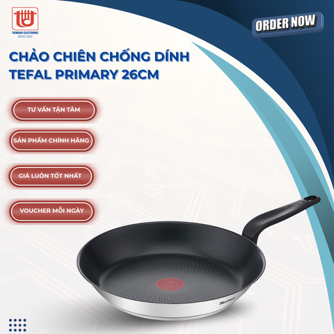 Tefal Chảo Rán Chống Dính Primary E3090604 - phi 26