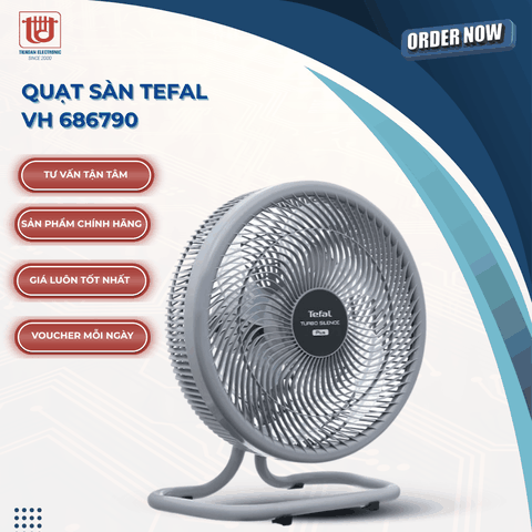 Tefal Quạt Sàn 6 Cánh VH 686790 - Công Suất 80W