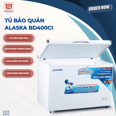 Alaska Tủ đông bảo quản BD400CI - Dung tích 295L