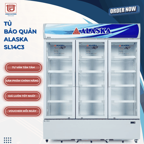 Alaska Tủ mát bảo quản SL14C3 - Dung tích 1400L