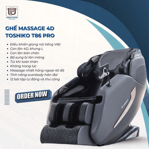 Toshiko Ghế Massage 4D T86 Pro