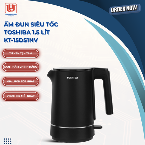 Toshiba Ấm Siêu Tốc KT - 15DS1NV - Dung tích 1,5L