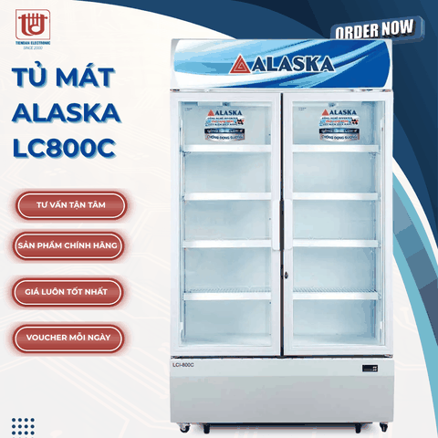 Alaska Tủ mát 2 cánh LC800C - Công suất 450W