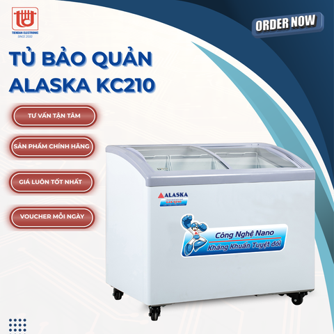 Alaska Tủ đông bảo quản KC210 - Dung tích 210L