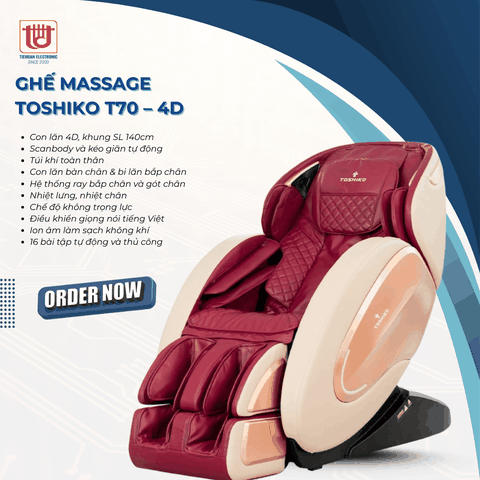 Toshiko Ghế Massage 4D T70