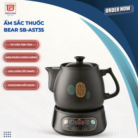 Ấm Sắc Thuốc Bear SB-AST35 - Dung tích 3.5L